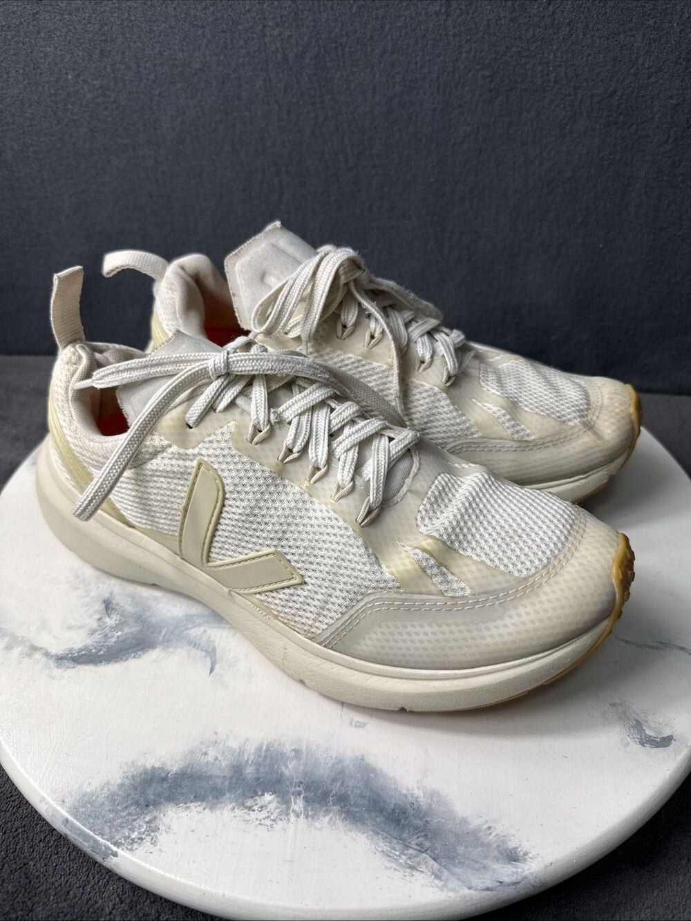 Veja Condor 2 Alveomesh White Pierre Running Sneakers Shoes Womens Size 9 EU 40